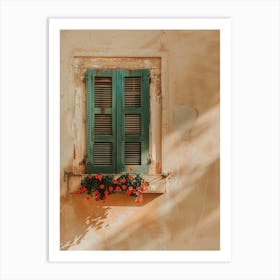 Window With Flowers 4 Art Print