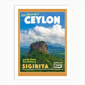 Ceylon (Sri Lanka) - Sigiriya Art Print