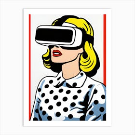 Pop Art VR Girl 1 Art Print