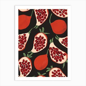 Pomegranate Fruit Pattern 4 Art Print