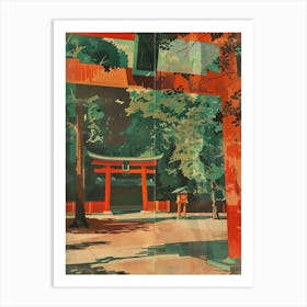 Meiji Shrine Tokyo Japan Mid Century Modern 1 Art Print