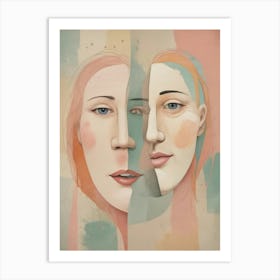 Two Faces 2 Art Print