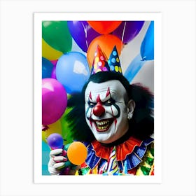 Very Creepy Clown - Reimagined 25 Art Print