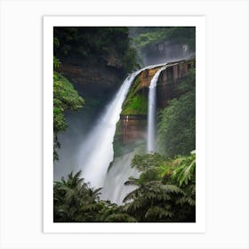 Laxapana Falls, Sri Lanka Realistic Photograph (1) Art Print