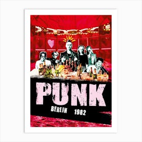 Punk Berlin 1992 Art Print