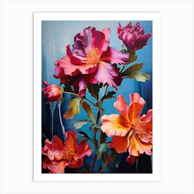 Flower Oil Art (2) Art Print