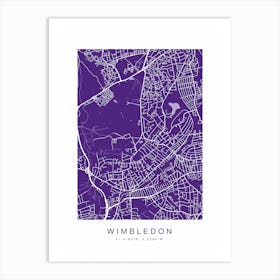 Wimbledon City Map Poster 1 Art Print