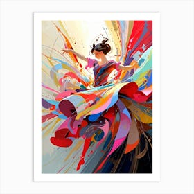 Colorful Dancer 3 Art Print