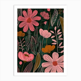 Floral Pattern 7 Art Print