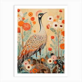 Emu 4 Detailed Bird Painting Art Print