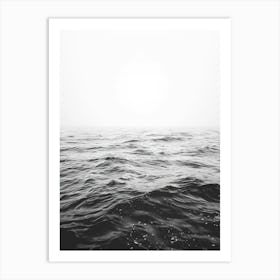 Black And White Seascape Art Print