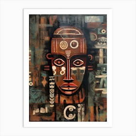 Bemba Brilliance - African Masks Series Art Print