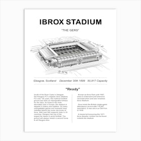 Ibrox Stadium Art Print