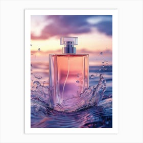 Perfume Bottle In The Water Póster