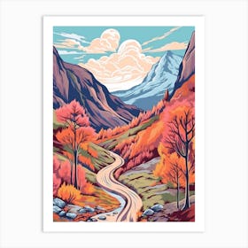 Ben Nevis Scotland 5 Hike Illustration Art Print