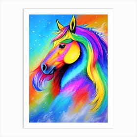 Rainbow Horse 31 Art Print