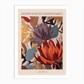 Fall Botanicals Carnation 4 Poster Art Print