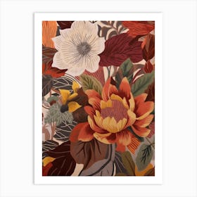 Fall Botanicals Hellebore 1 Art Print