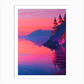 Lake Baikal Dreamy Sunset 3 Art Print