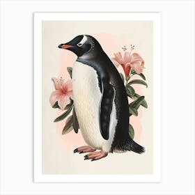 Adlie Penguin Saunders Island Vintage Botanical Painting 4 Art Print