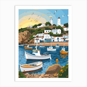 Of A Fishing Village Art Print