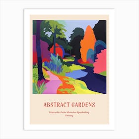 Colourful Gardens Botanischer Garten Muenchen Nymphenburg Germany 3 Red Poster Art Print