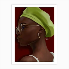 Afro-American Girl Art Print