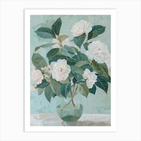 A World Of Flowers Camellia 3 Painting Art Print