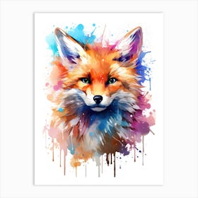 Fox Painting 1 Art Print