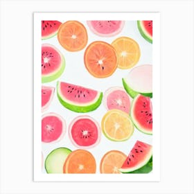 Watermelon Painting Fruit Art Print