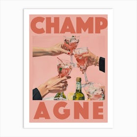 Champagne Art Print