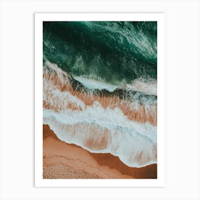 Aerial View Of A Beach 124 Art Print