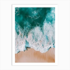 Aerial View Of The Ocean 16 Art Print