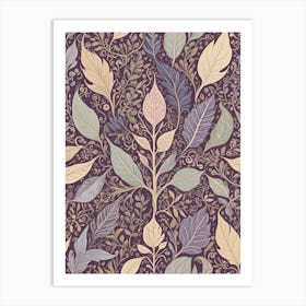 Purple Leaves Art Print