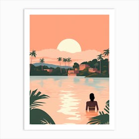 Martinique Travel Illustration Art Print