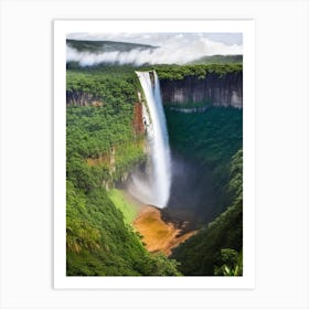 Kaieteur Falls, Guyana Realistic Photograph (1) Art Print