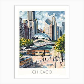 Chicago Skyline 4 Art Print