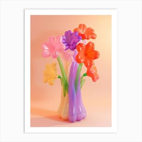 Dreamy Inflatable Flowers Larkspur 1 Art Print