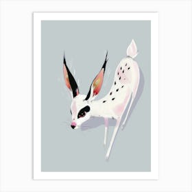 White Animal Art Print