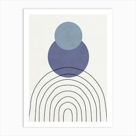 Rainbows And Circles Art Print