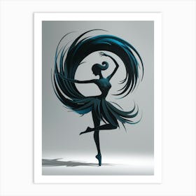 Dancer With Feathers Art Print