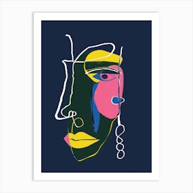 Face Of A Woman 103 Art Print