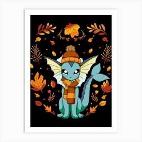 Fall Vaporeon Art Print