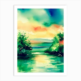 Watercolor Painting 9 Art Print