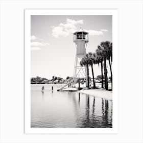 Florida, Black And White Analogue Photograph 2 Art Print