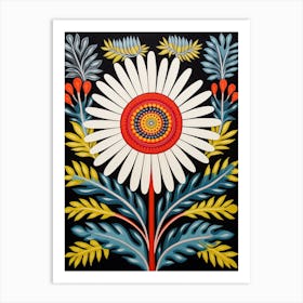 Flower Motif Painting Edelweiss 1 Art Print