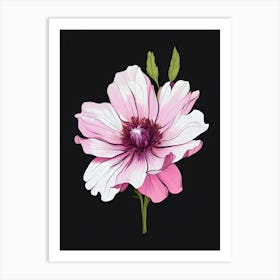 Pink Peony Flower 1 Art Print