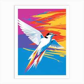 Andy Warhol Style Bird Common Tern 1 Art Print