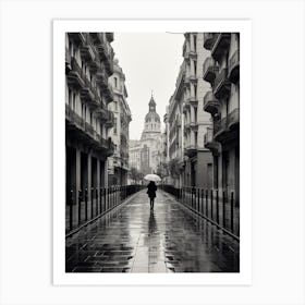 Bilbao, Spain, Black And White Analogue Photography 3 Art Print