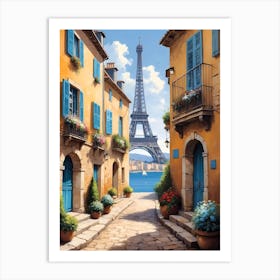 Paris Eiffel Tower 4 Art Print